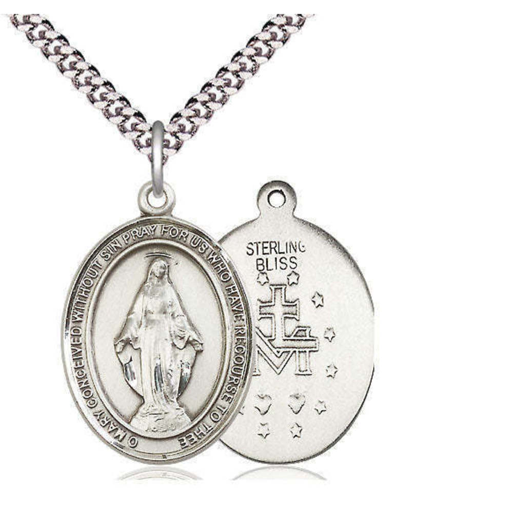 Miraculous Sterling Silver Medal